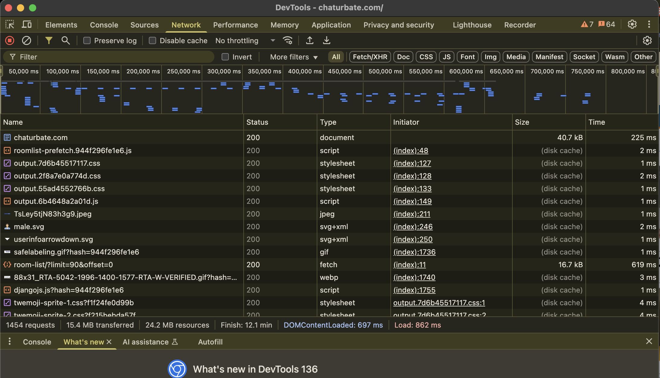 Screenshot: Chrome DevTools Open