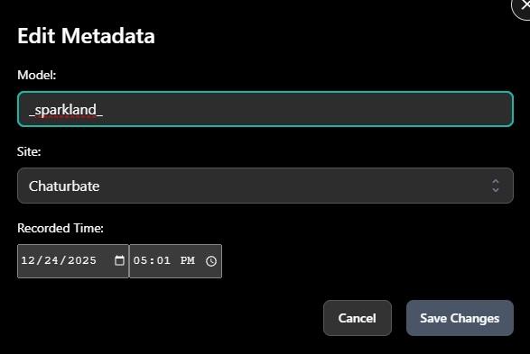 Screenshot: CaptureGem Review tab showing edit metadata button